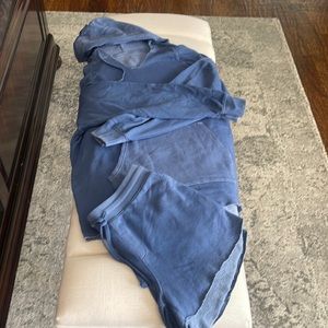 Aerie Light weight hoodie with matching shorts